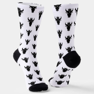 Calcetines Crypto Bull White