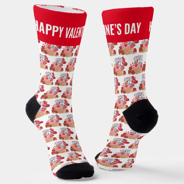 Calcetines Cuadridiosamente Koala Valentine (Subido por el creador)