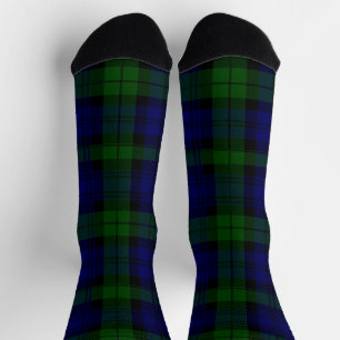 Calcetines Cuadros Azules Verdes de Tartán Black Watch