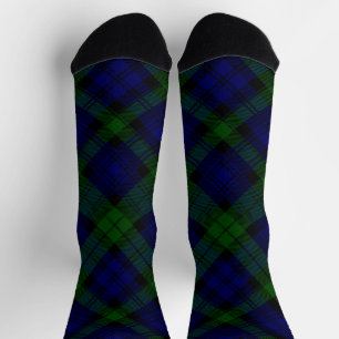 Calcetines Cuadros Azules Verdes Tartán Black Watch