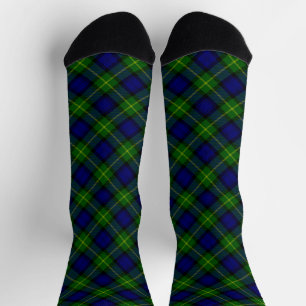 Calcetines Cuadros azules y verdes tartán de Gordon