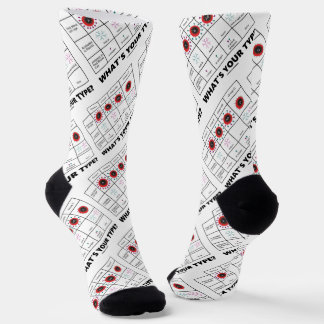 Calcetines ¿Cuál es tu tipo? Grupos de células sanguíneas