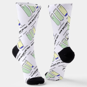 Calcetines ¿Cuán Disolvente Eres? Humor de química