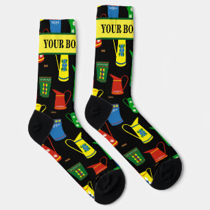 Calcetines Cubos y urnas de Narrowboat con estampado