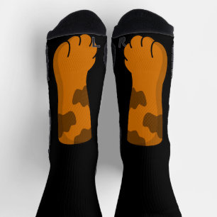 Calcetines Cuidado gatito de gatito de pie de pata disfraz Fu