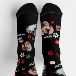 Calcetines Custom Cat Socks Gift for Pet Lovers - Cat Photos