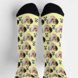 Calcetines Custom Pet Photo and Paw Prints Socks
