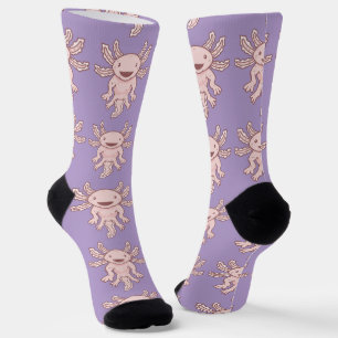Calcetines Cute Axolotl Rosa Thunder_Cove