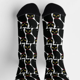Calcetines Cute Black Cat Socks Gift for Black Cat Lovers 