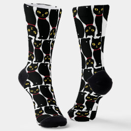 Calcetines Cute Black Cat Socks Gift for Black Cat Lovers