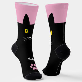 Calcetines Cute Black Cat Socks Gift for Cat Lovers