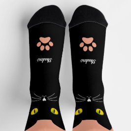 Calcetines Cute Black Cat Socks Gift for Cat Lovers