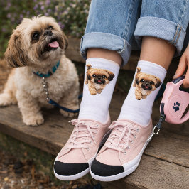 Calcetines Cute Cartoon Shih Tzu Dog Socks