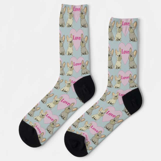 Calcetines Cute dogs Love (Izquierda)