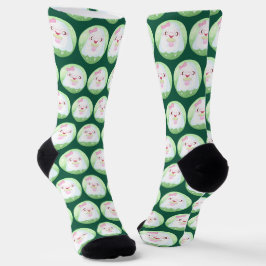 Calcetines Cute Fantasma de Matcha Latte
