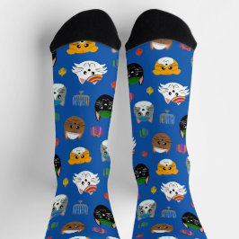 Calcetines Cute Hannukah Cat Patterado