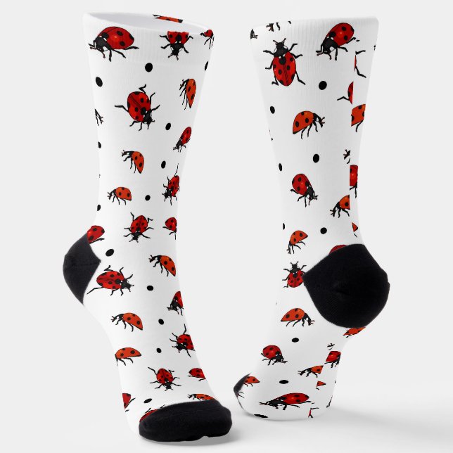Calcetines Cute Ladybugs y Polka Dots Ladybird (Angular)