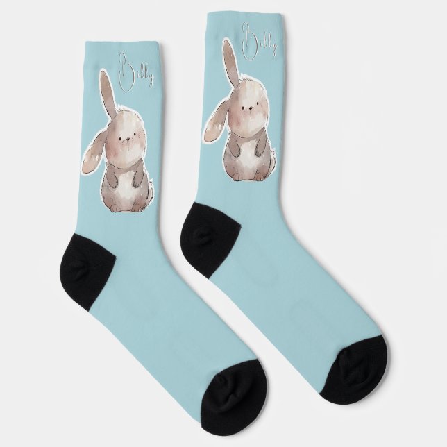 Calcetines Cute lapin 2, personnalisé (Derecha)
