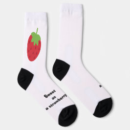 Calcetines Cute Minimal Strawberry Socks