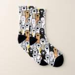 Calcetines Cute Mix Cat Paws<br><div class="desc">Calcetines de las patas de gato de la mezcla cúpula</div>