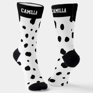 Calcetines Cute patrón de manchas de dálmata Amantes de perro