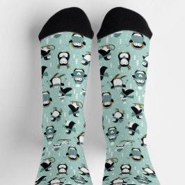 Calcetines Cute Penguin Winter Wonderland