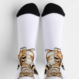 Calcetines Cute simple design men cat lover
