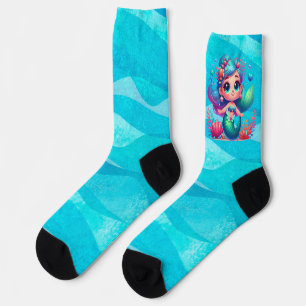 Calcetines Cute sirena submarina