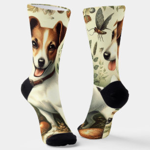 Calcetines Cute Vintage Jack Russell Terrier