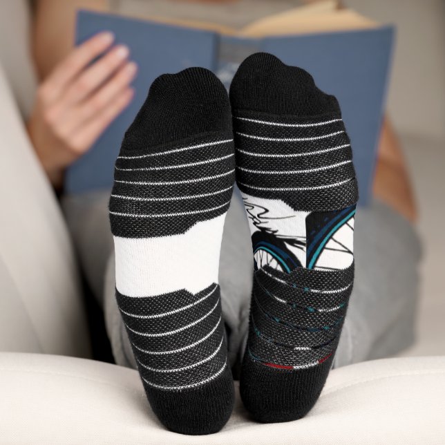 Calcetines Cycopath: Bicicleta energética con té gráfico al a (Abajo)