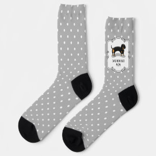 Calcetines Dachshund Mom (S black & tan) - Cute dog Mom