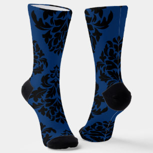 Calcetines Damasco azul grande 2