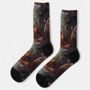 Calcetines Daniel Boone escolta a los colonos