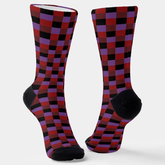 Calcetines Dark and Red and Purple Combination (Angular)