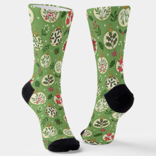 Calcetines de adornos de Navidad dibujados a mano
