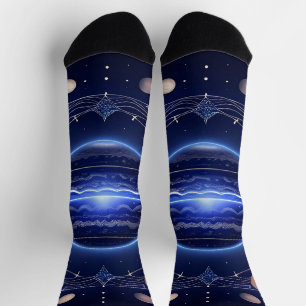 Calcetines de alineación espacial del planeta cósm