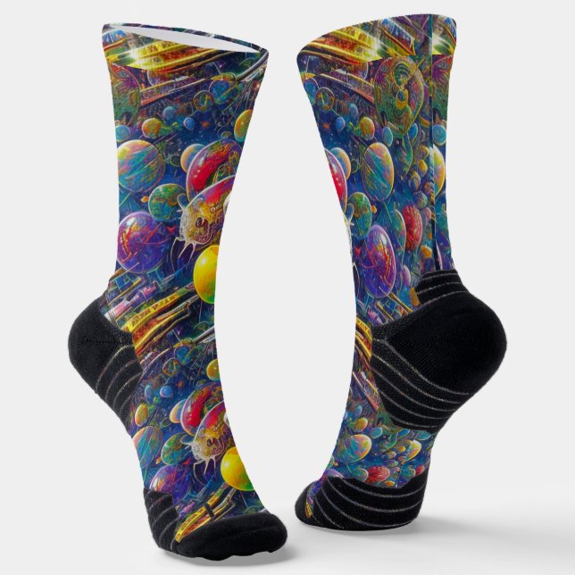 calcetines de alta performance Space Race (Angular)