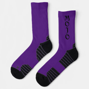 Calcetines de alto rendimiento Mojo negro y púrpur