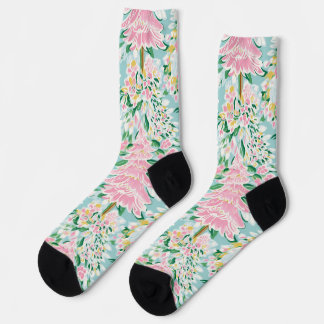 Calcetines de árbol de Navidad pastel Preppy