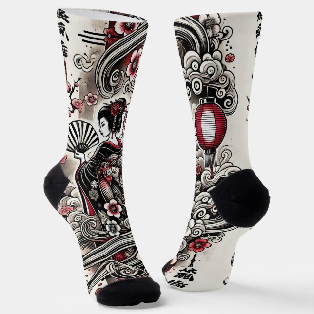 Calcetines de arte de Geisha (Angular)
