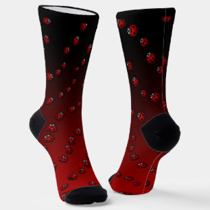 Calcetines de Arte de Mariquita Personalizados
