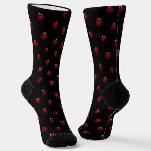 Calcetines de Arte de Mariquita Personalizados