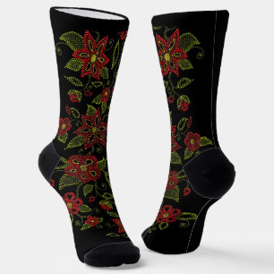 Calcetines de arte Metis Calcetines de abalorios n