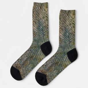 Calcetines de arte Piel de serpiente de estilo vin