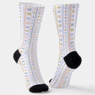 Calcetines de Arte Popular Escandinavo con Patrón