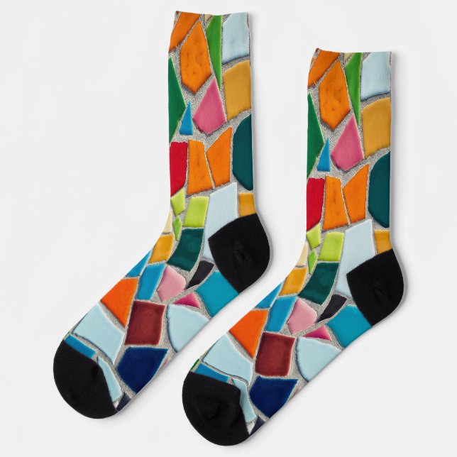 calcetines de baldosas de mosaico (Izquierda)