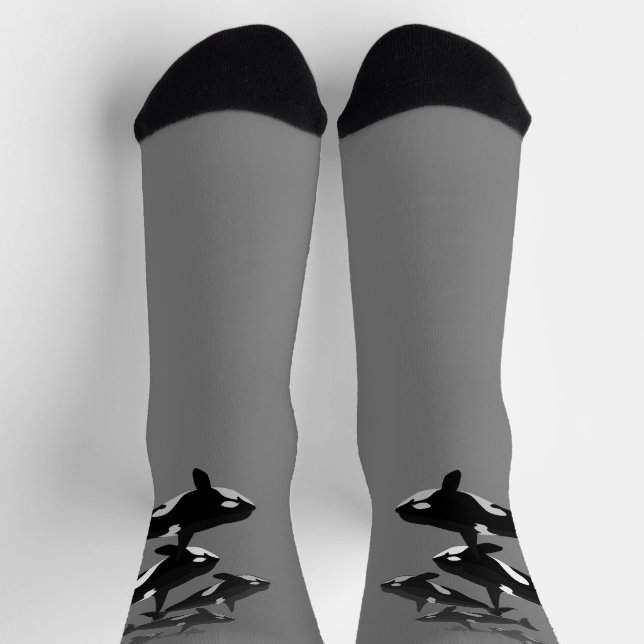 Calcetines de ballena orca - Personalizar (Arriba)