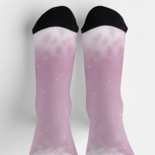 Calcetines de brillantes y purpurinas rosas