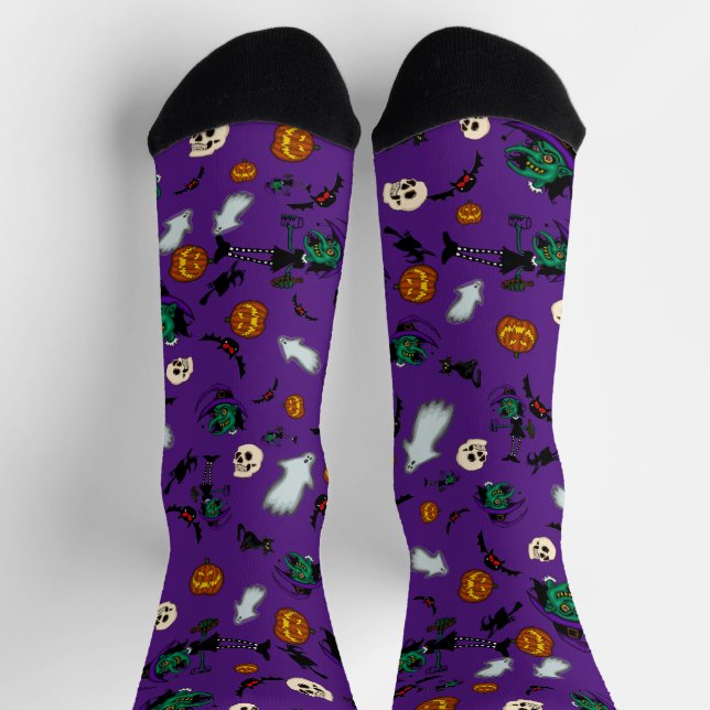 Calcetines de Bruja de Halloween  (Arriba)