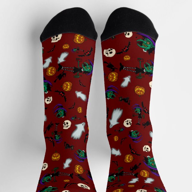 Calcetines de Bruja de Halloween  (Arriba)